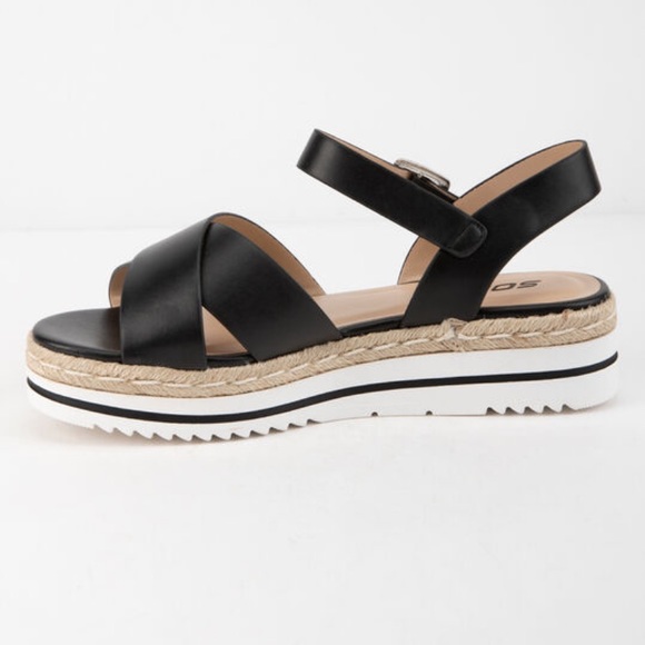 Soda | Shoes | Sofa Black Platform Picnic Sandals Size 6 | Poshmark